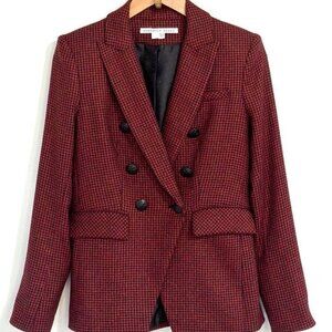 Veronica Beard Dickey Miller Houndstooth Wool-Blend Blazer Jacket (Size 00)